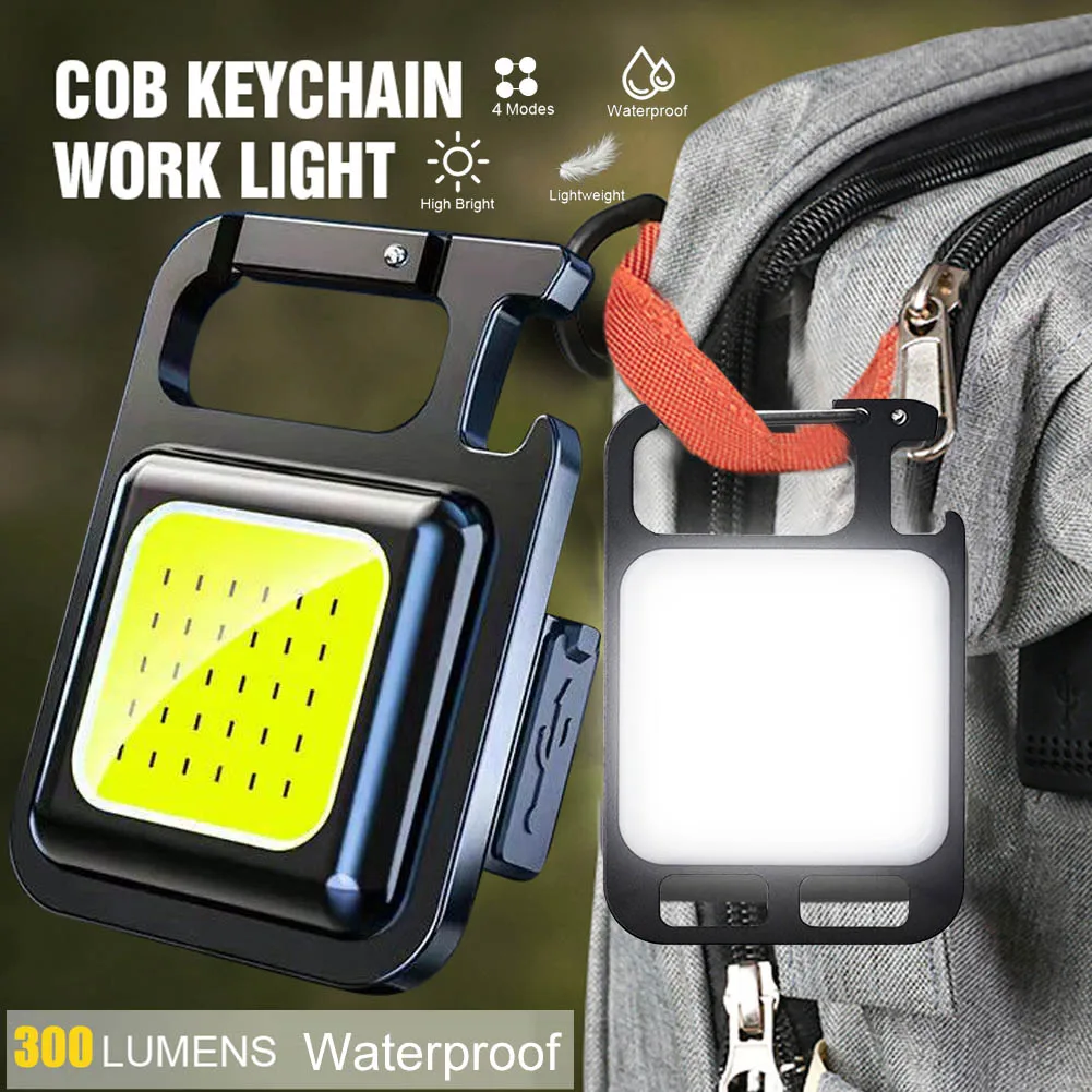 Mini lampe de poche Portable à LED COB, torche de travail