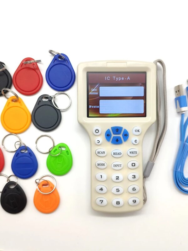 lecteur rfid - copieur NFC anglais, 10 programmeur de fréquence