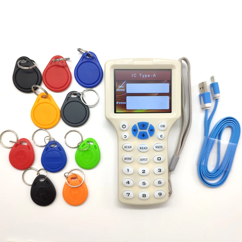lecteur rfid - copieur NFC anglais, 10 programmeur - Badge RFID chez corse-securite.fr
