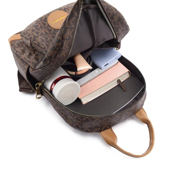 Sac a dos antivol rétro imprimé pour femmes, grande capacité, Anti-vol et anti-éclaboussures