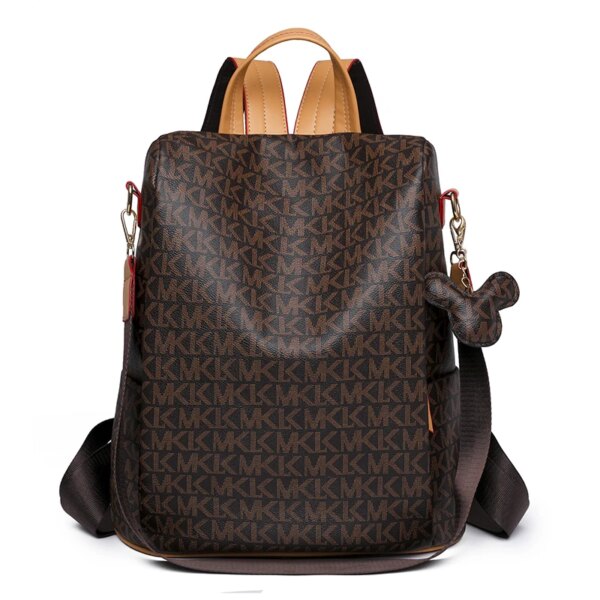 Sac a dos antivol de luxe de styliste pour femmes, sacoches d'école antivol en PVC