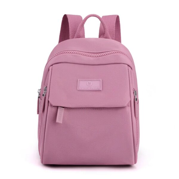 Mini Sac a dos antivol en nylon imperméable antivol pour femme, petit sac à dos de bureau