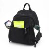 Mini Sac a dos antivol en nylon imperméable antivol pour femme, petit sac à dos de bureau