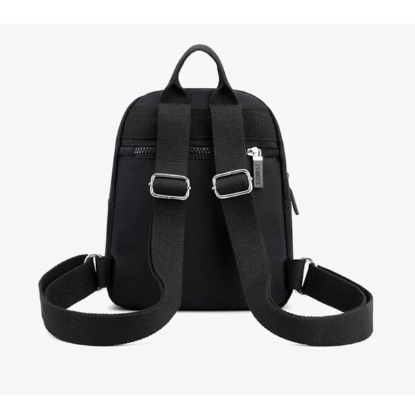 Mini Sac a dos antivol en nylon imperméable antivol pour femme, petit sac à dos de bureau