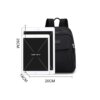 Mini Sac a dos antivol en nylon imperméable antivol pour femme, petit sac à dos de bureau