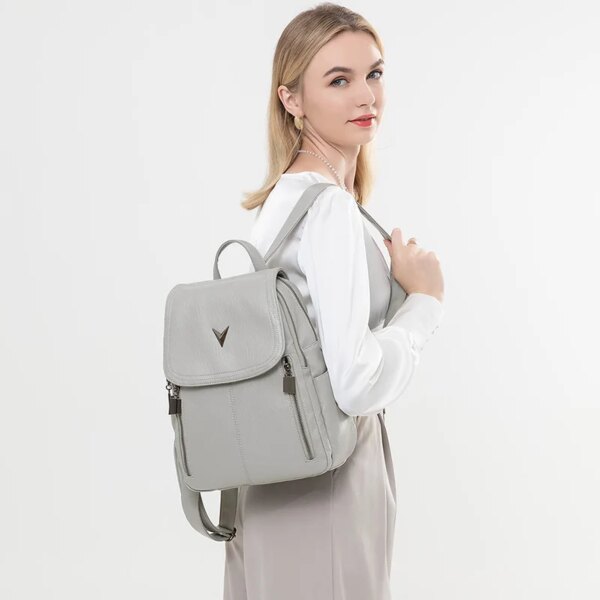 11019-c78cbe.jpg Sac a dos Vintage en cuir véritable pour femmes