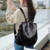 Sac a Dos antivol pour femmes, tendance, en cuir souple de bonne qualité