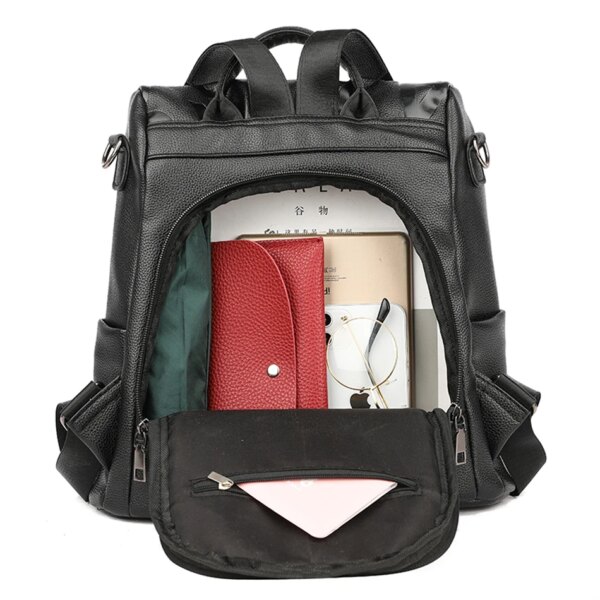 Sac a Dos antivol pour femmes, tendance, en cuir souple de bonne qualité