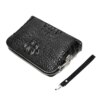 Sac Antivol à main à motif crocodile pour hommes, pochette de jour rétro décontractée