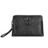 Sac Antivol à main à motif crocodile pour hommes, pochette de jour rétro décontractée