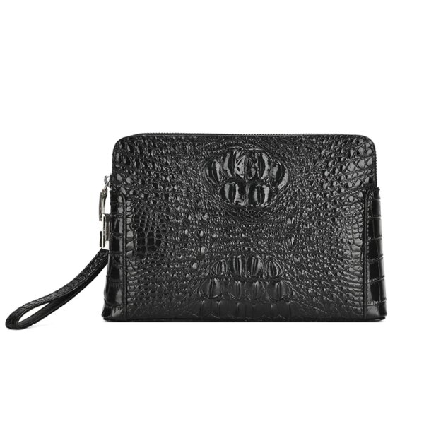 Sac Antivol à main à motif crocodile pour hommes, pochette de jour rétro décontractée
