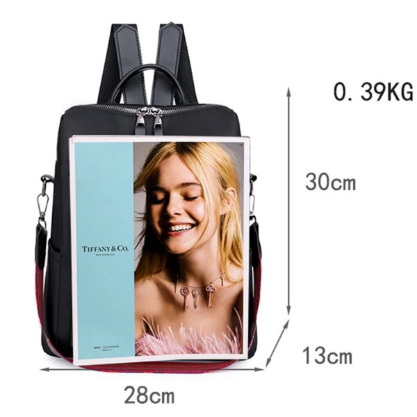 Sac Antivol à dos Oxford étanche pour femmes, sacs à dos antivol