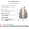 Sac a dos antivol pour ordinateur portable pour adolescentes