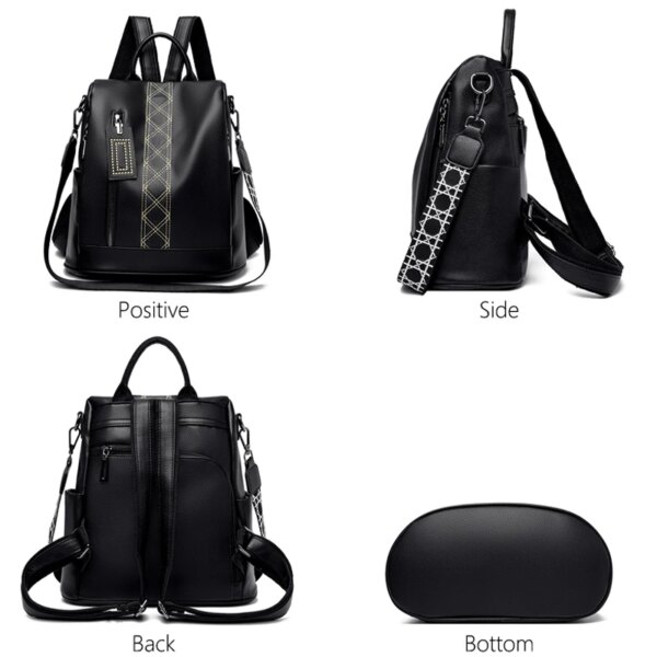 Sac a dos Antivol Vintage en cuir pour femmes, multifonction, Anti-vol, pour l'école