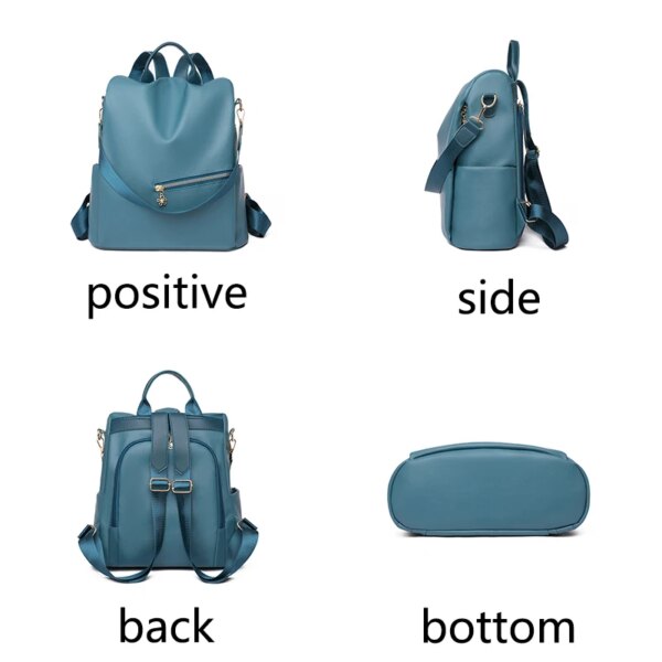 Sac a dos antivol Vintage en cuir souple pour femmes, de luxe, de haute qualité