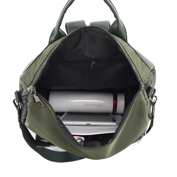 11420-d30169.jpg Sac antivol pour femmes, sac à dos à épaule vert à la mode pour adolescentes