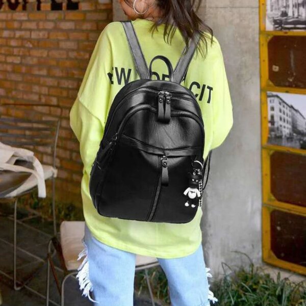 Sac Antivol à dos en cuir Anti-vol pour femmes, sac à bandoulière à la mode pour dames