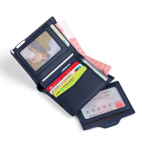 1143-7048cf.jpg portefeuille rfid en toile pour hommes, Mini portefeuille Compact Ultra-mince