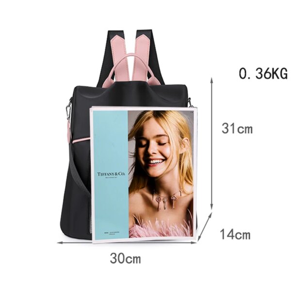Sac a dos antivol pour femmes, imperméable, Oxford, mode