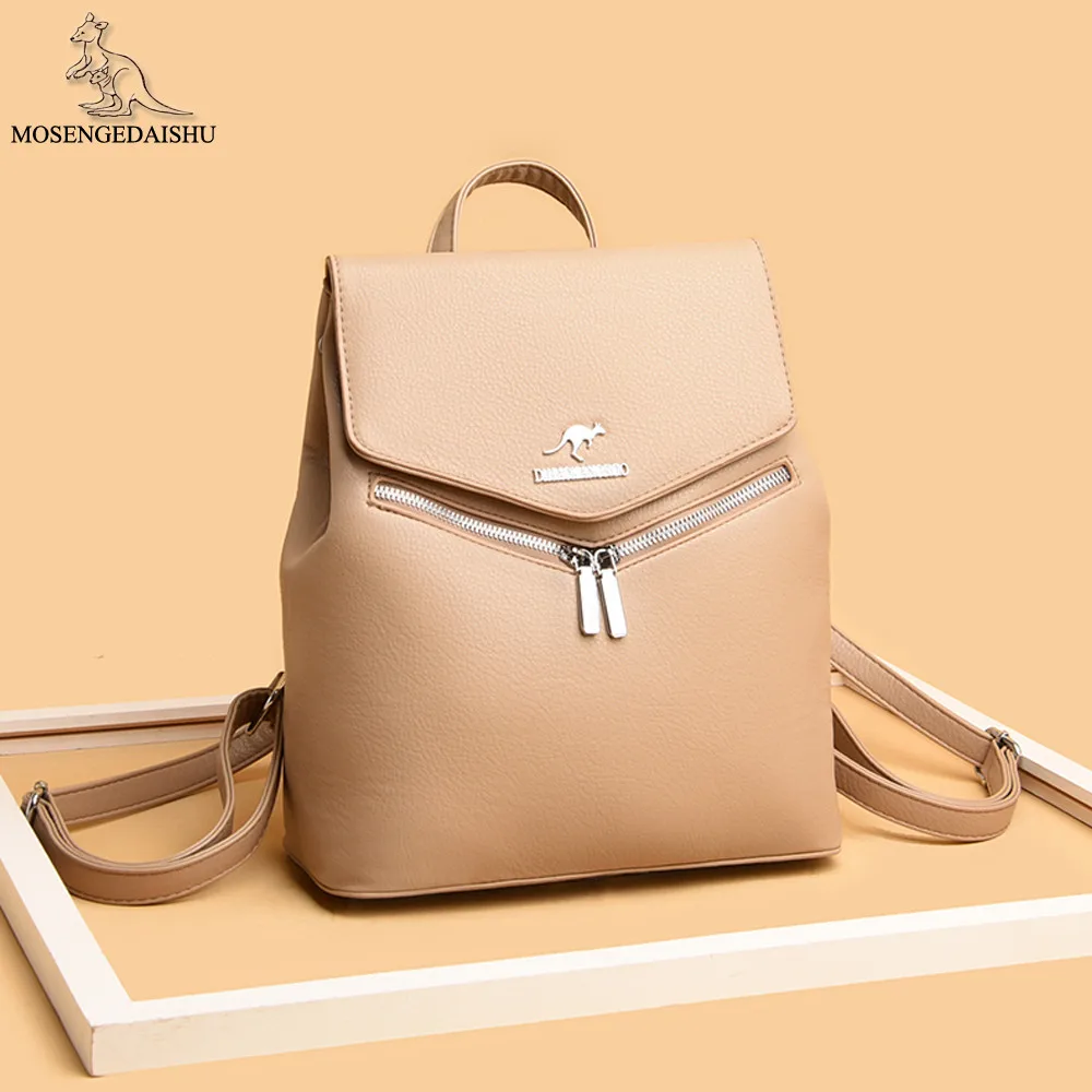 Sac Antivol à dos de styliste Anti-vol pour femmes, en cuir PU de bonne qualité