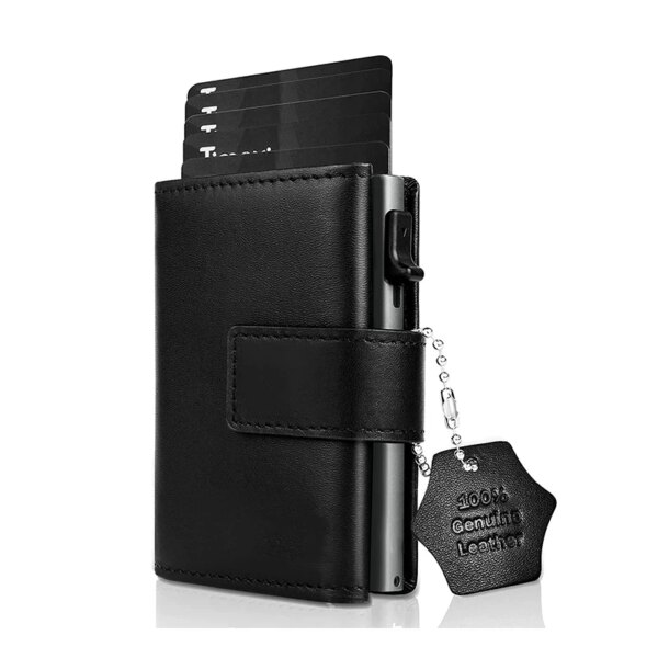 1162-c0f40c.jpg porte carte rfid Mini avec Zip, porte-monnaie pour hommes