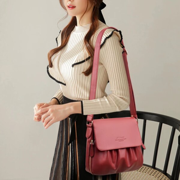 Sac Antivol à bandoulière en tissu avec LOGO Simple pour femmes, sac de loisirs de grande capacité