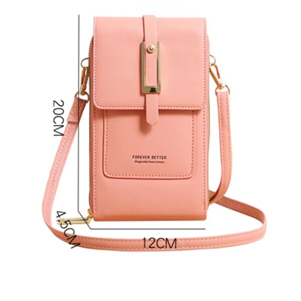 Sac Antivol à bandoulière tendance 2025 pour femmes, sacoche pour téléphone avec écran tactile