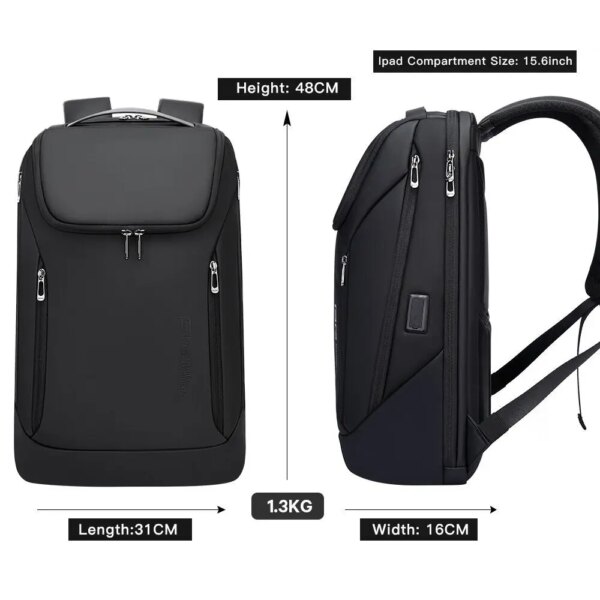 Sac a dos antivol étanche pour hommes et femmes, pour ordinateur portable 15.6 pouces