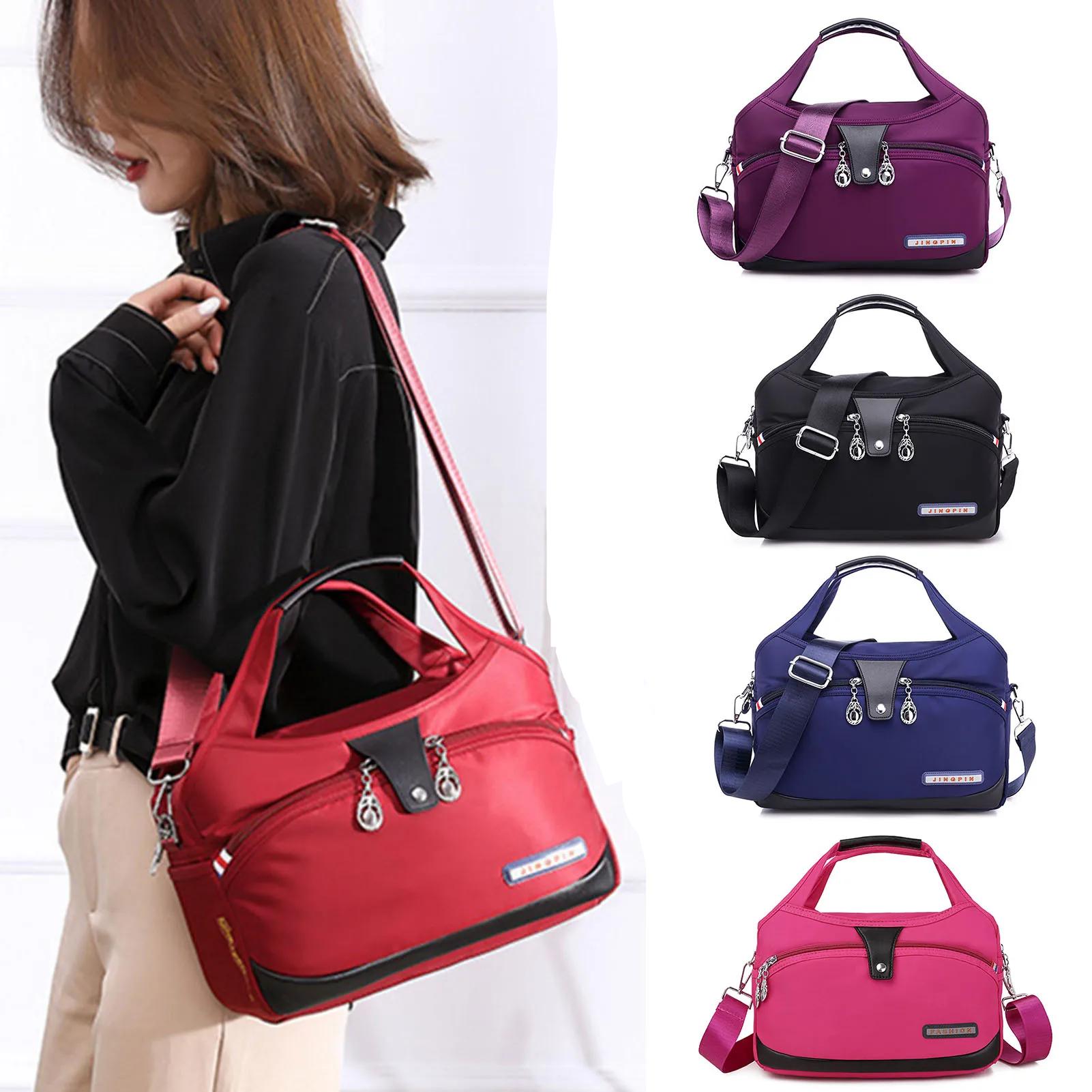 Sac antivol à main à fermeture éclair pour femmes, grande capacité
