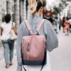 Sac a dos Antivol en cuir de haute qualité pour femmes, sac de voyage antivol