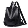 Sac a dos Antivol 3 en 1 antivol pour femmes, sac de voyage en cuir souple