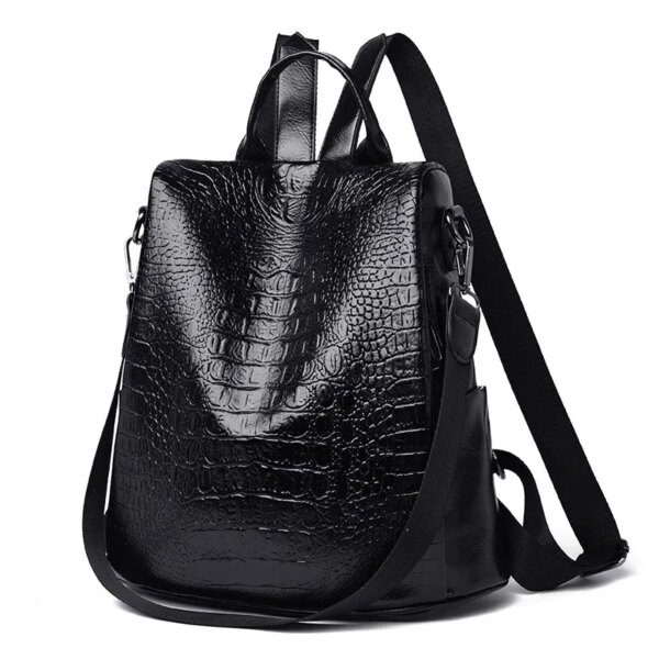 Sac a dos Antivol 3 en 1 antivol pour femmes, sac de voyage en cuir souple