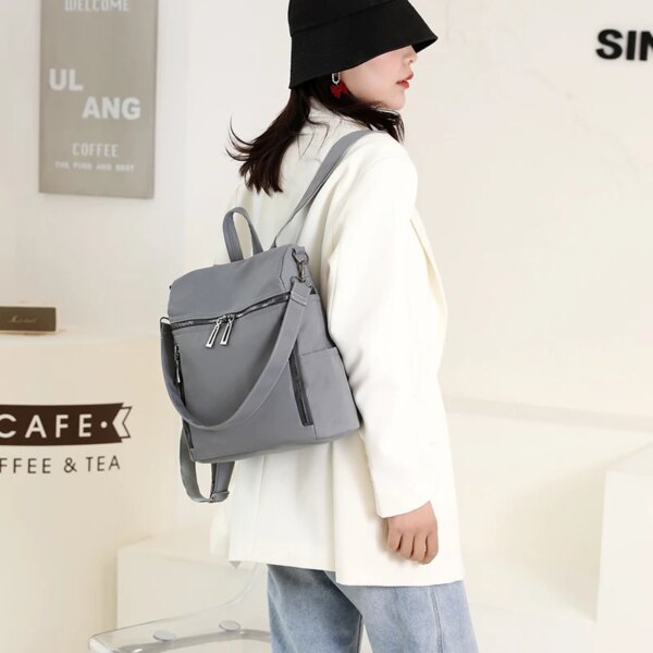 Sac a dos Antivol pour femmes, sacs à bandoulière en tissu Oxford pour adolescentes