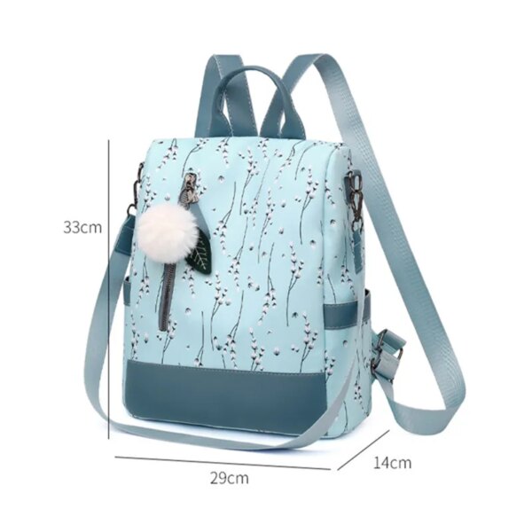 Sac a dos Antivol à fleurs violettes pour femmes