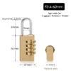 cadenas à code de sécurité en laiton massif, serrure à combinaison