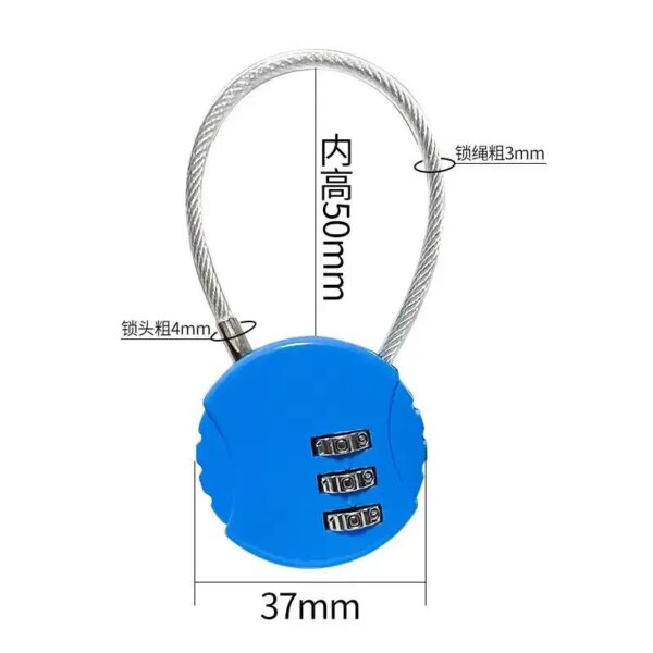 cadenas à code Serrure à code en métal avec mot de passe à 3 chiffres