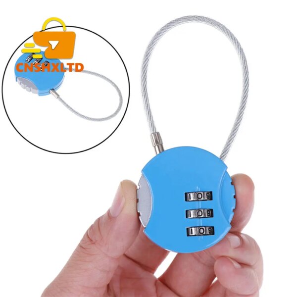cadenas à code à combinaison de mot de passe à 3 chiffres, valise, serrure à Code métallique