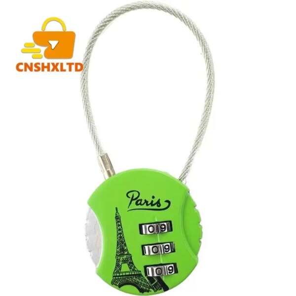 cadenas à code à combinaison de mot de passe à 3 chiffres, valise, serrure à Code métallique