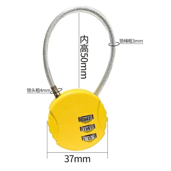 12138-773c58.jpg cadenas à code à combinaison de mot de passe à 3 chiffres, valise, serrure à Code métallique