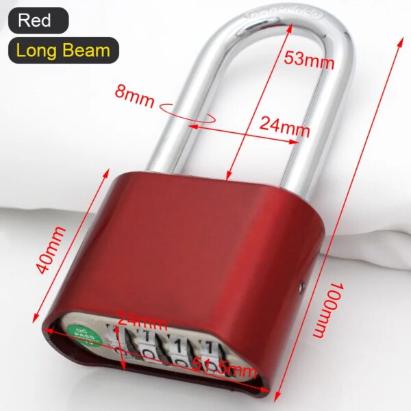 12181-578030.jpg cadenas à code à combinaison de chiffres à 4 chiffres, étanche, résistant à l'eau