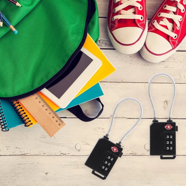 12203-0ac14d.jpg cadenas à code Serrure à combinaison de bagages Portable, 4 pièces