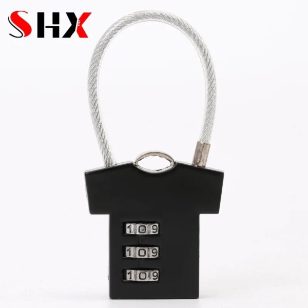 cadenas à code Verrou de sécurité à 3 chiffres en alliage d'aluminium