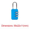 12233-c689c4.jpg cadenas à code Serrure à 3 chiffres à combinaison de chiffres