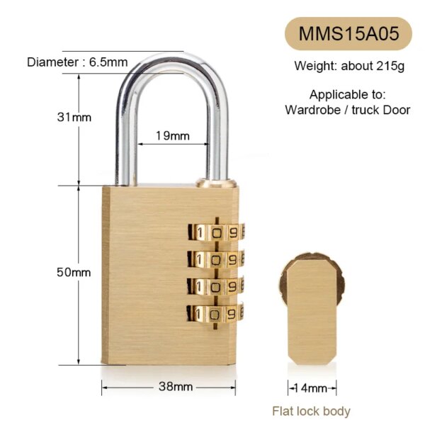 cadenas à code Serrure à combinaison 3/4 chiffres mot de passe extérieur