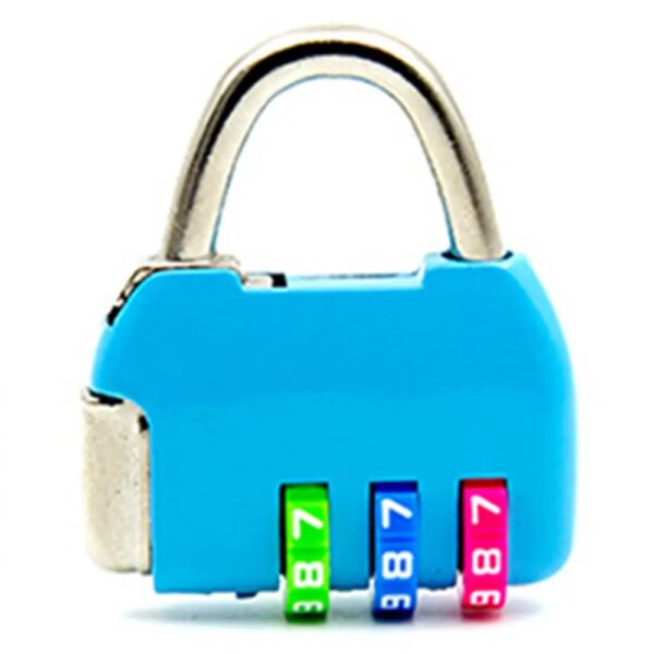 cadenas à code à combinaison de mot de passe avec 3 Mini chiffres à cadran