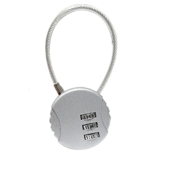 cadenas à code Serrure à combinaison de câbles métalliques, serrure à Code à 3 chiffres