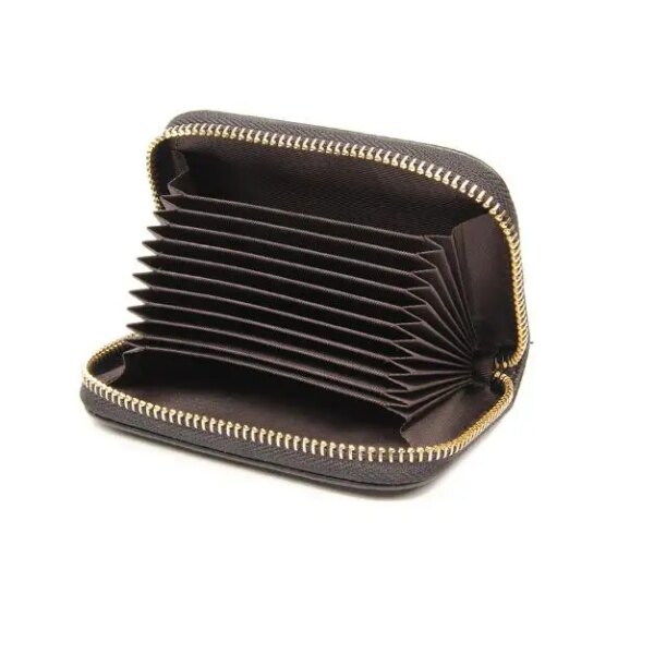 portefeuille rfid en cuir de vache de première qualité, étui pour cartes d'identité