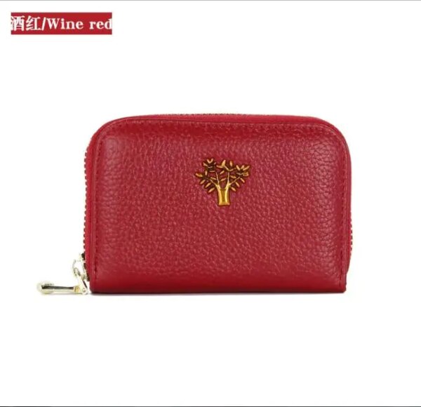 portefeuille rfid en cuir de vache de première qualité, étui pour cartes d'identité