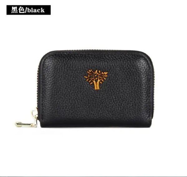 portefeuille rfid en cuir de vache de première qualité, étui pour cartes d'identité