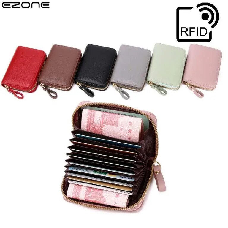 Porte carte RFID antivol noir